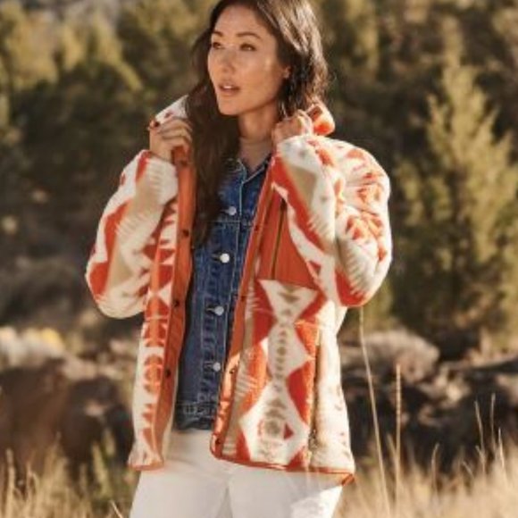 Pendleton Pike Stand Fleece Jacket Mangos Los Lunas M NWT - Picture 7 of 7